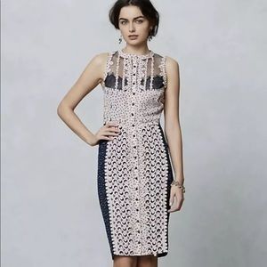 NWT Byron Lars Beguile Lasercut Sheath Dress